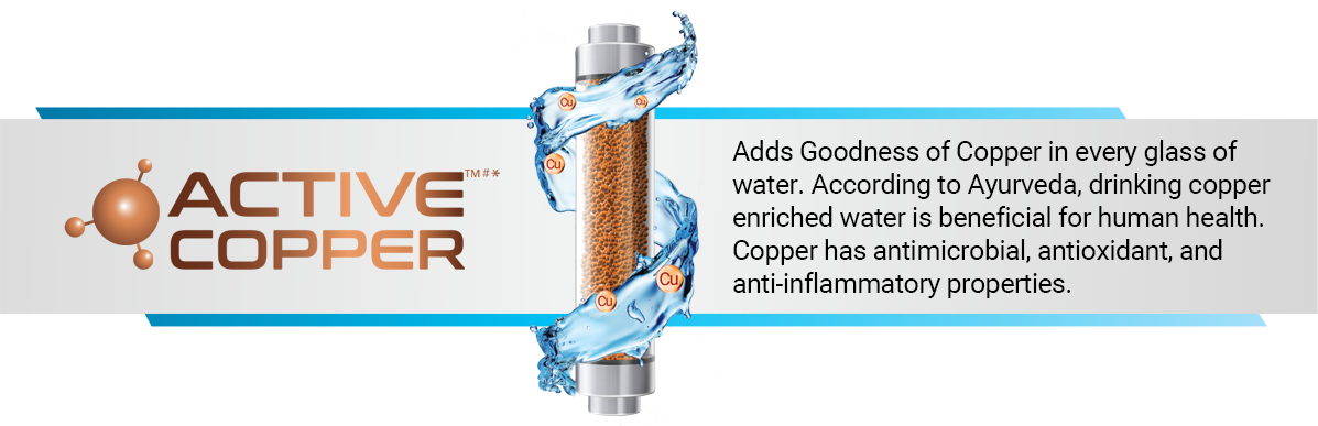 Adds Goodness of Copper in every glass of water. According to Ayurveda, drinking copper enriched water is beneficial for human health. Copper has antimicrobial, antioxidant, and anti-inflammatory properties.
